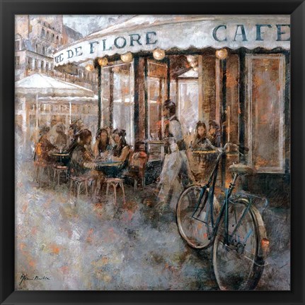 Framed Cafe de Flore, Paris Print