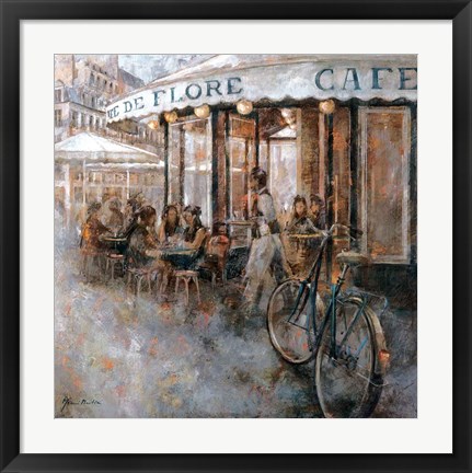 Framed Cafe de Flore, Paris Print