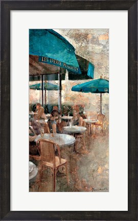 Framed Terraza Cafe Les Deux Magots Print