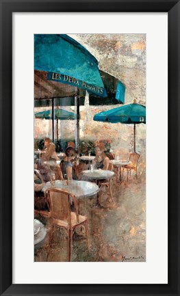 Framed Terraza Cafe Les Deux Magots Print