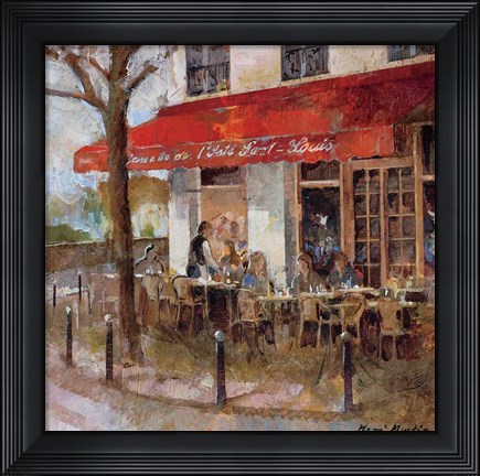 Framed Cafe Saint-Louis Print