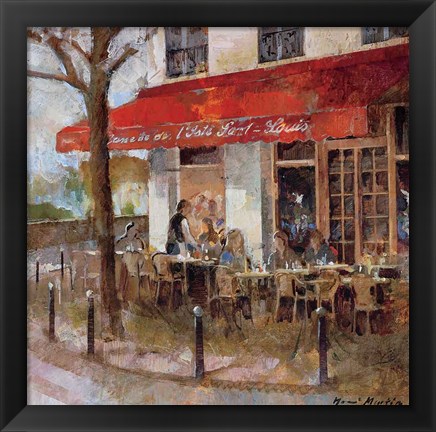 Framed Cafe Saint-Louis Print