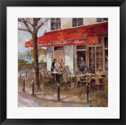 Framed Cafe Saint-Louis Print