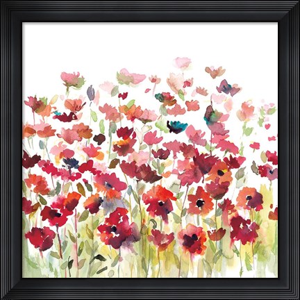 Framed Through The Garden Print