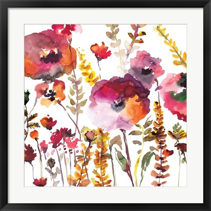 Framed Blooms and Blossoms Print