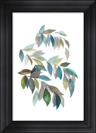Framed Leaf Collection I Print