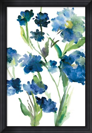 Framed Blue Bliss II Print