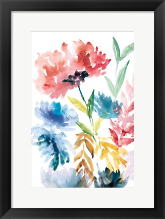 Framed Lush Floral I Print