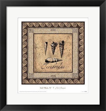 Framed Shell Works IV Print