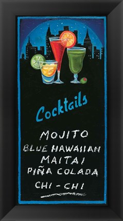 Framed Cocktails Print