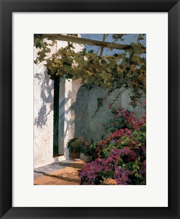 Framed Bougainvillea and Vine Print