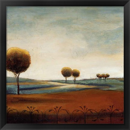 Framed Tranquil Plains I Print