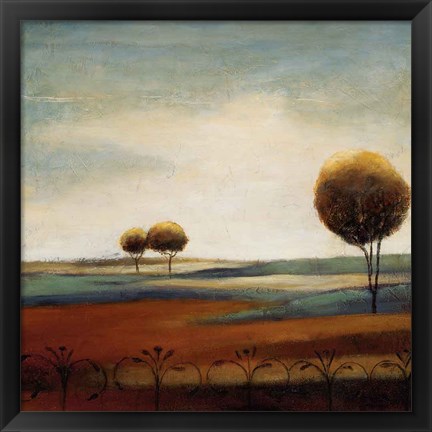 Framed Tranquil Plains II Print