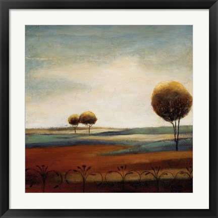 Framed Tranquil Plains II Print