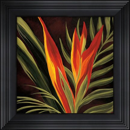 Framed Birds of Paradise II Print