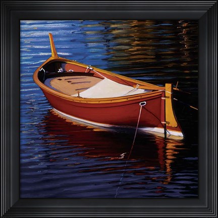 Framed Piccolo Barca Rossa Print