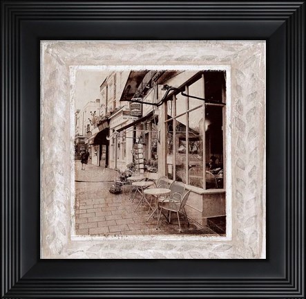 Framed Street Cafe Print