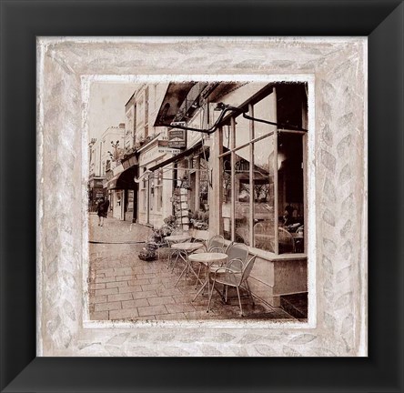 Framed Street Cafe Print