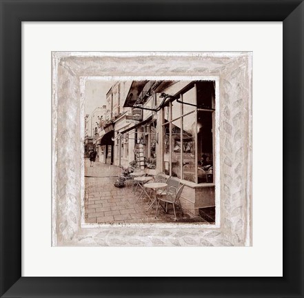 Framed Street Cafe Print