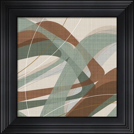 Framed Mint Ripple II Print