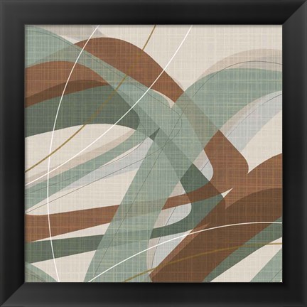 Framed Mint Ripple II Print