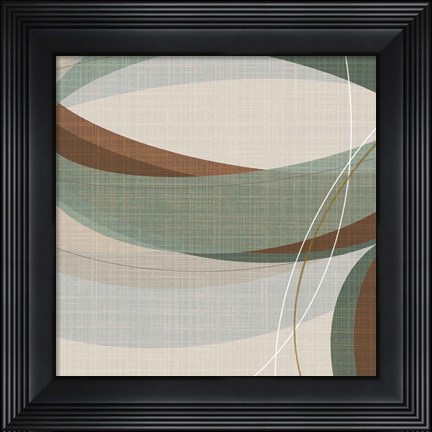 Framed Mint Ripple III Print