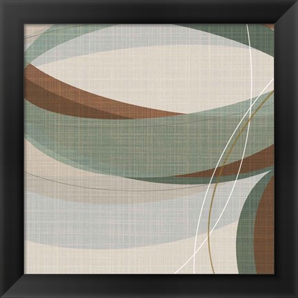 Framed Mint Ripple III Print