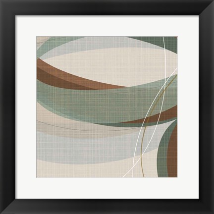 Framed Mint Ripple III Print