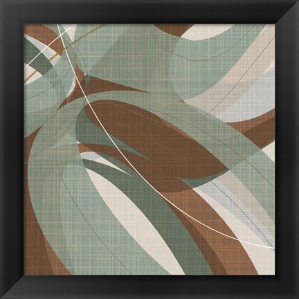 Framed Mint Ripple IV Print