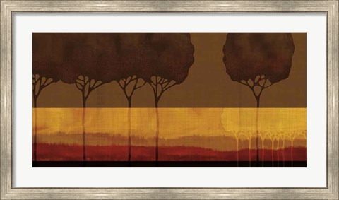 Framed Autumn Silhouettes I Print