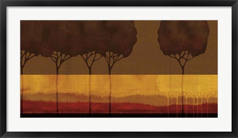 Framed Autumn Silhouettes I Print