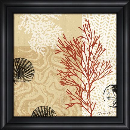 Framed Coral Impressions II Print