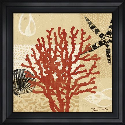 Framed Coral Impressions III Print