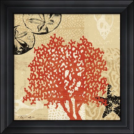 Framed Coral Impressions IV Print