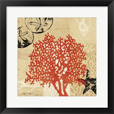 Framed Coral Impressions IV Print