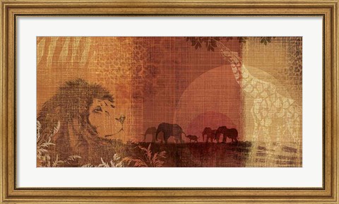 Framed Safari Sunset II Print