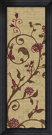 Framed Curly Grass I Print