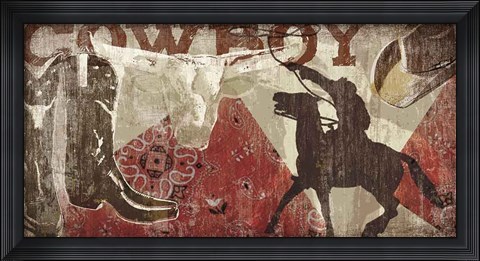 Framed Saddle Up I Print