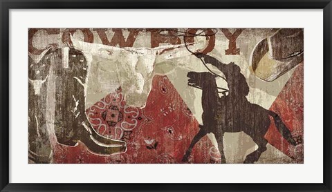 Framed Saddle Up I Print