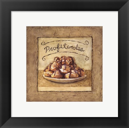 Framed Profiteroles Print