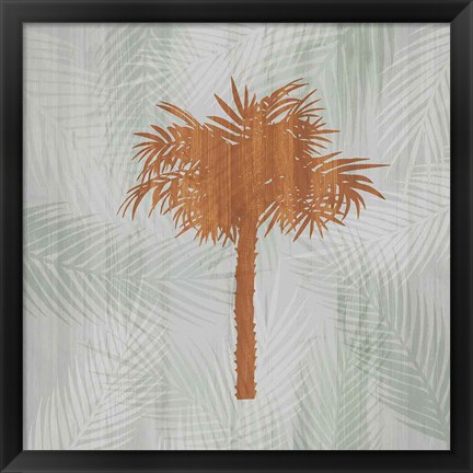 Framed Palm Tree I Print