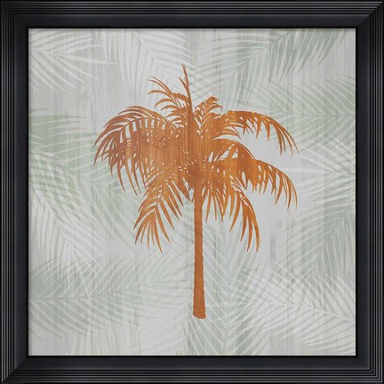 Framed Palm Tree II Print