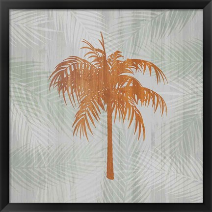 Framed Palm Tree II Print