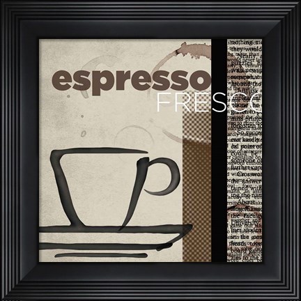 Framed Espresso Fresco Print