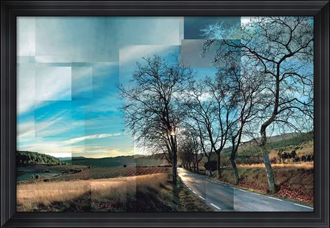 Framed Peneds Vineyards Print