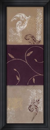 Framed Paisley and Plum II Print