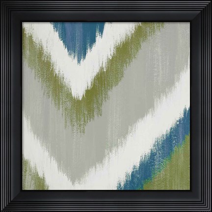 Framed Zigs N Zags III Print