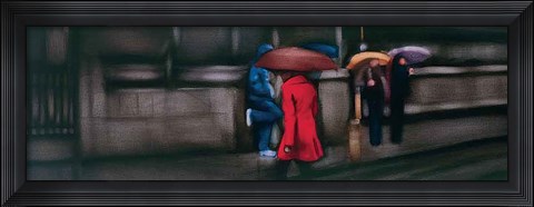 Framed Down On The Street Print
