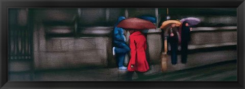 Framed Down On The Street Print