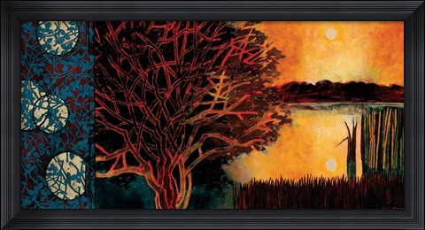 Framed Burning Heart Print
